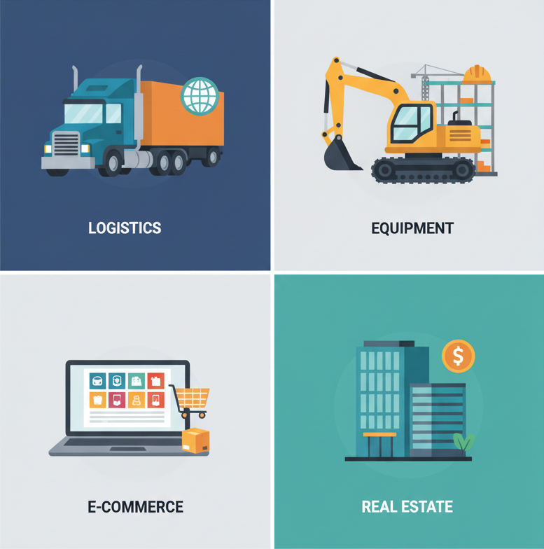Business funding dashboard on a laptop